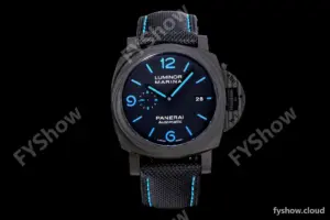 Panerai Luminor Series Carbon SS/LE Blk/Blk VSF Automatic PAM01661