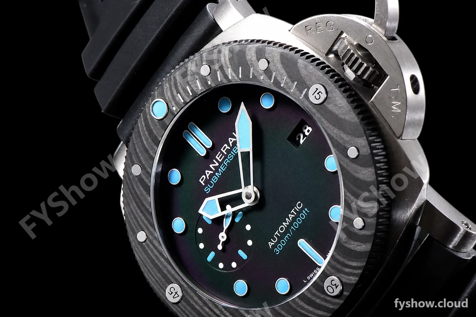 Panerai Submersible Series CF TI/RU Blk/Blk VSF P.9010 Automatic PAM00799 - Image 2
