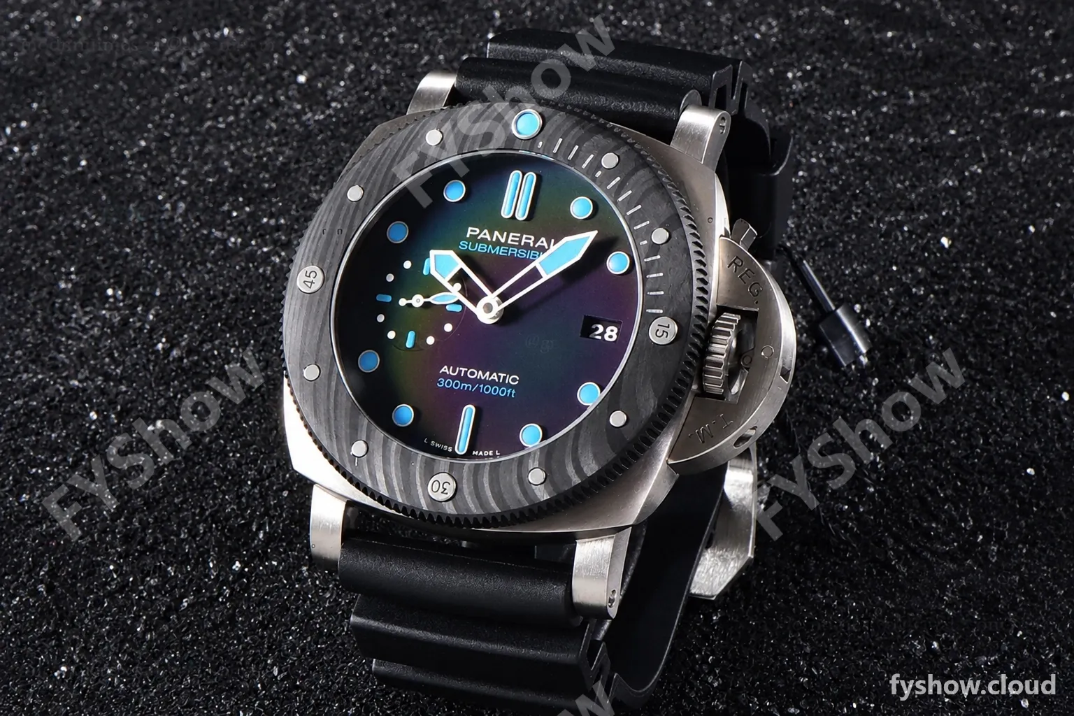 Panerai Submersible Series CF TI/RU Blk/Blk VSF P.9010 Automatic PAM00799 - Image 3