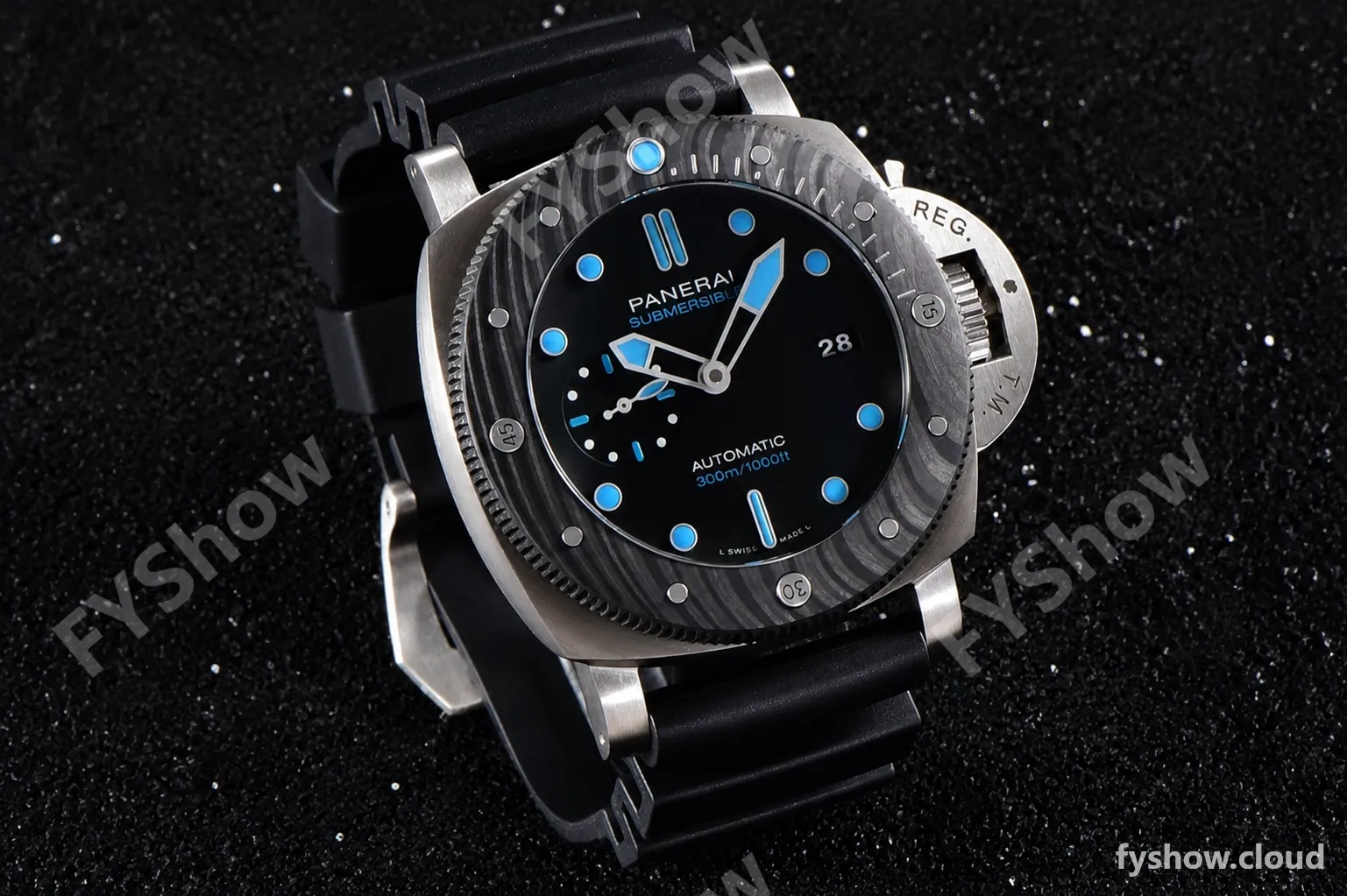 Panerai Submersible Series CF TI/RU Blk/Blk VSF P.9010 Automatic PAM00799 - Image 4