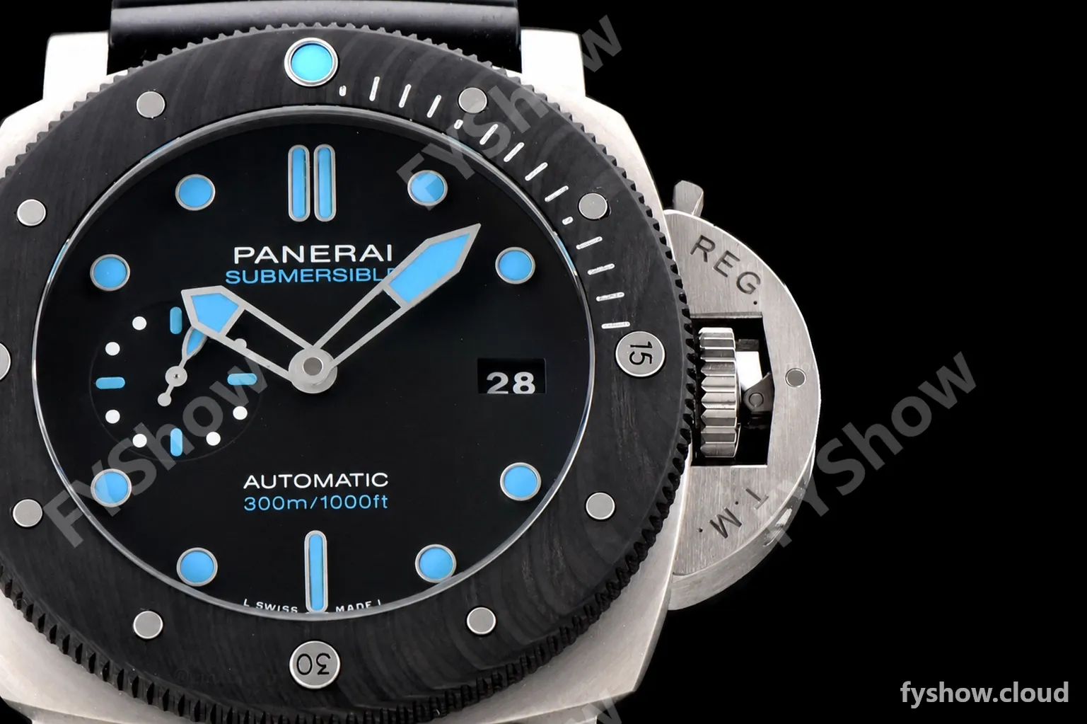 Panerai Submersible Series CF TI/RU Blk/Blk VSF P.9010 Automatic PAM00799 - Image 5