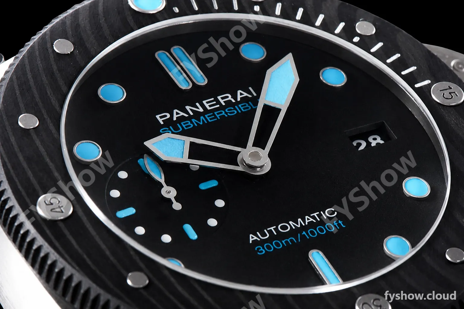 Panerai Submersible Series CF TI/RU Blk/Blk VSF P.9010 Automatic PAM00799 - Image 6