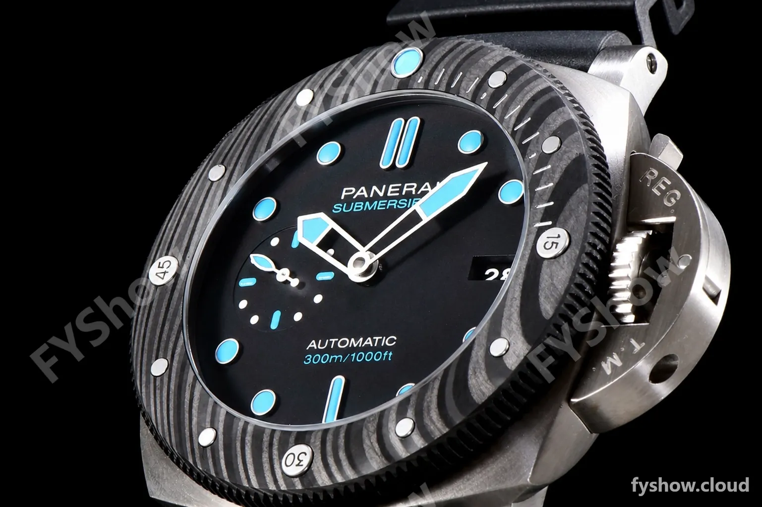 Panerai Submersible Series CF TI/RU Blk/Blk VSF P.9010 Automatic PAM00799 - Image 10