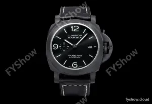 Panerai Luminor Series Carbon SS/LE Blk/Blk VSF Automatic PAM01118
