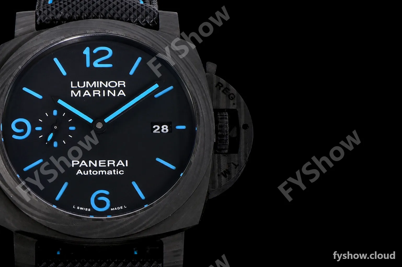 Panerai Luminor Series Carbon SS/LE Blk/Blk VSF Automatic PAM01661 - Image 2
