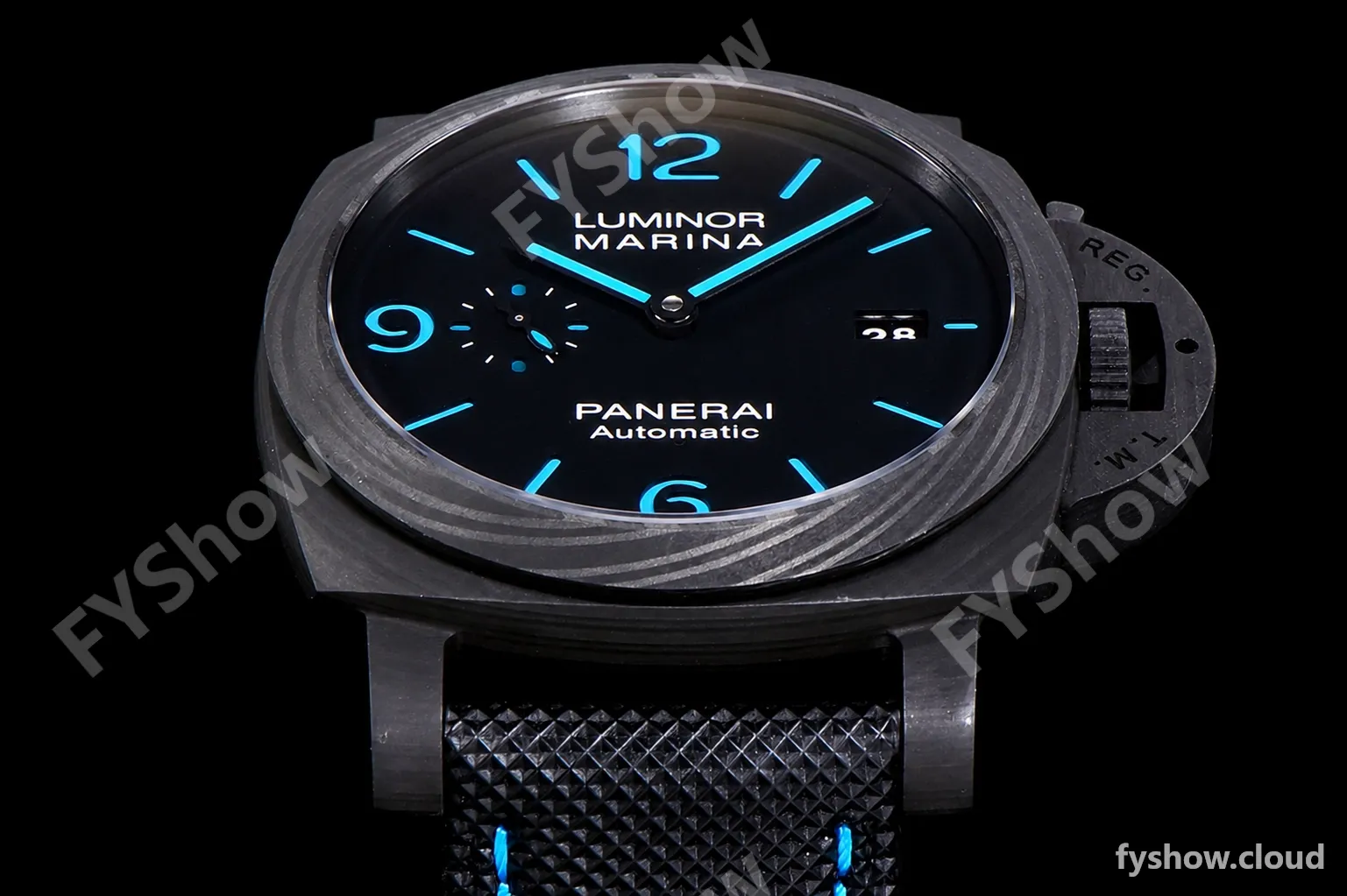 Panerai Luminor Series Carbon SS/LE Blk/Blk VSF Automatic PAM01661 - Image 3