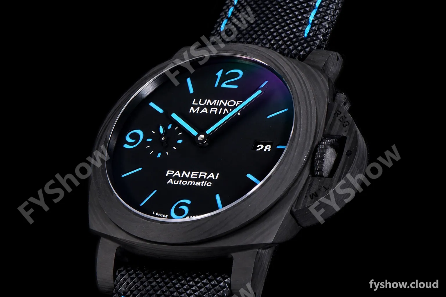 Panerai Luminor Series Carbon SS/LE Blk/Blk VSF Automatic PAM01661 - Image 7