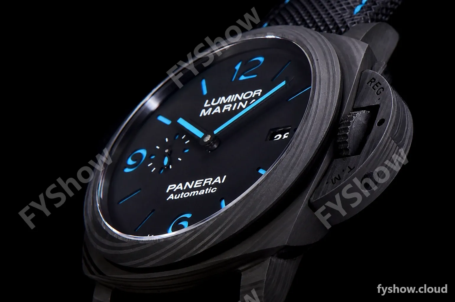 Panerai Luminor Series Carbon SS/LE Blk/Blk VSF Automatic PAM01661 - Image 9