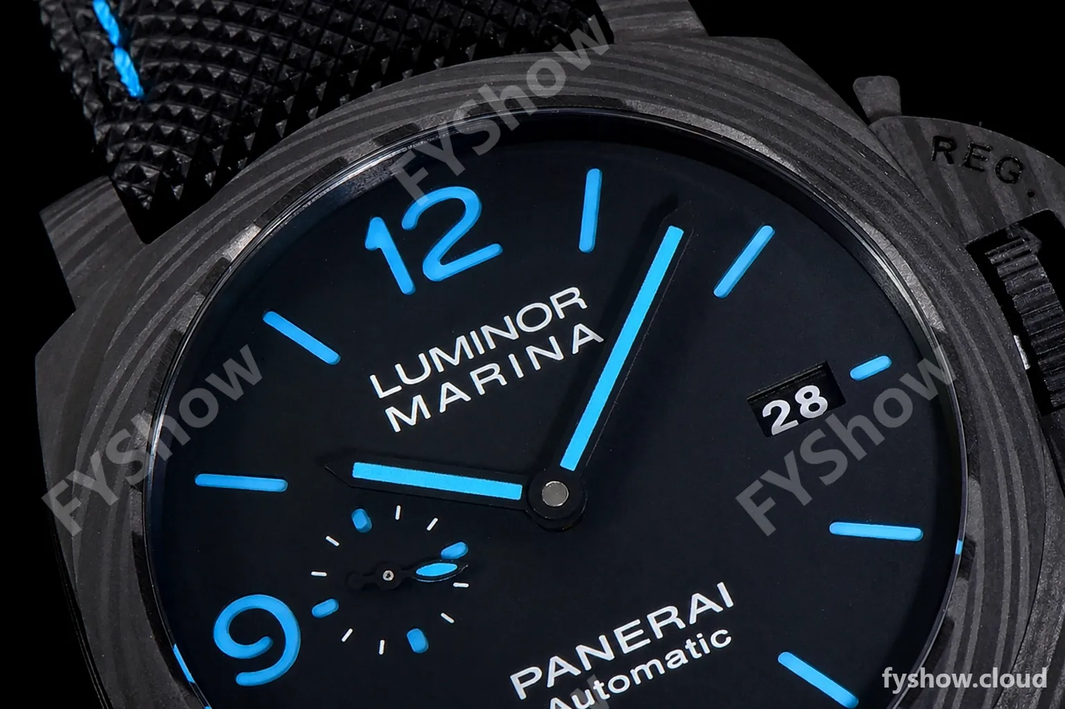 Panerai Luminor Series Carbon SS/LE Blk/Blk VSF Automatic PAM01661 - Image 10