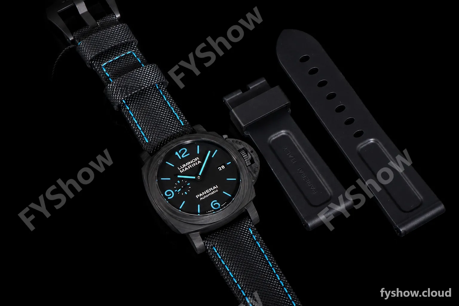 Panerai Luminor Series Carbon SS/LE Blk/Blk VSF Automatic PAM01661 - Image 19