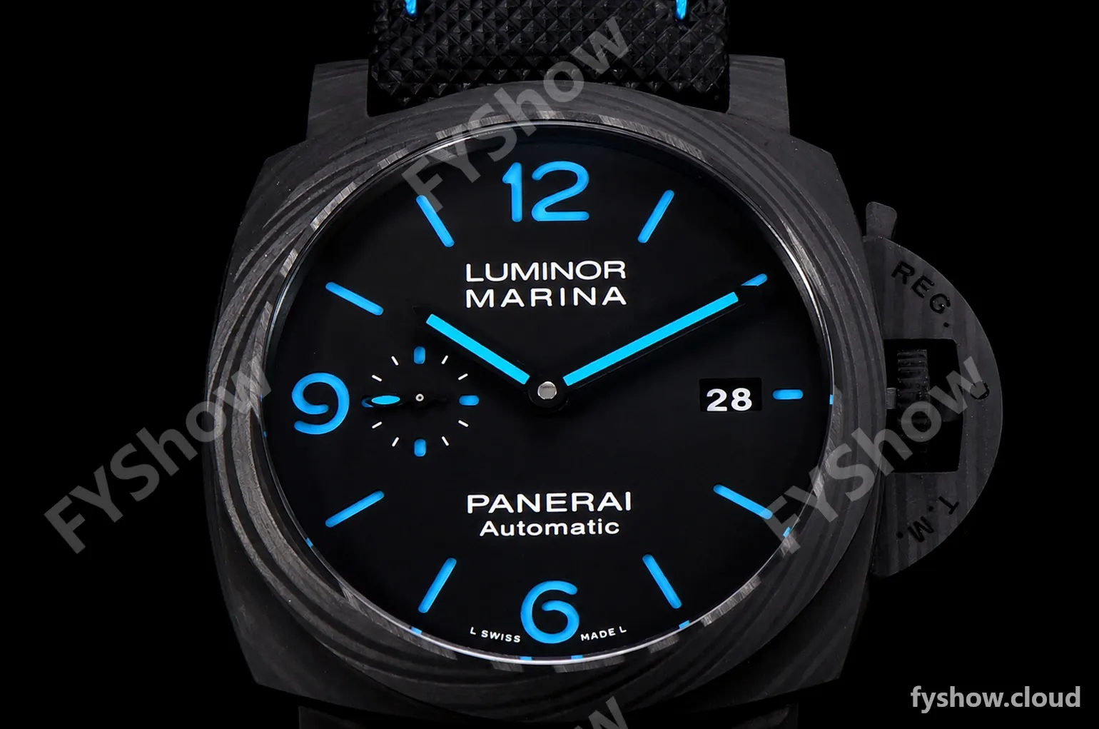 Panerai Luminor Series Carbon SS/LE Blk/Blk VSF Automatic PAM01661 - Image 20