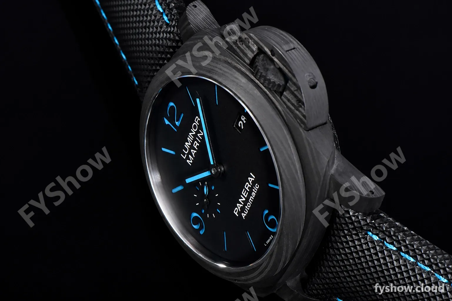 Panerai Luminor Series Carbon SS/LE Blk/Blk VSF Automatic PAM01661 - Image 21