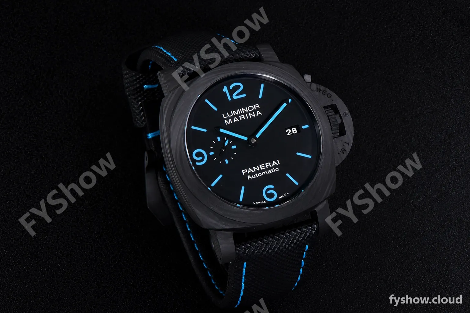 Panerai Luminor Series Carbon SS/LE Blk/Blk VSF Automatic PAM01661 - Image 24