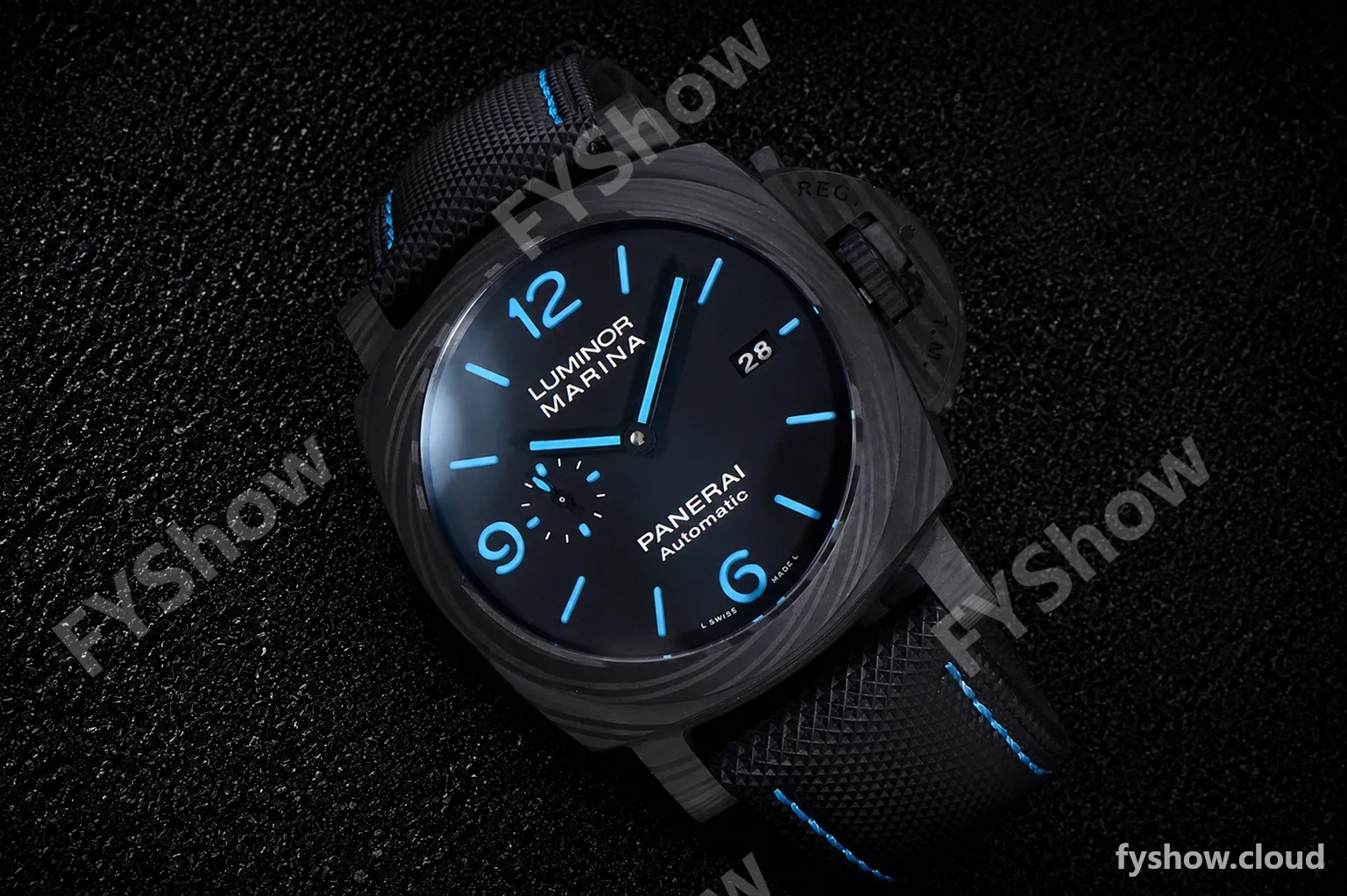 Panerai Luminor Series Carbon SS/LE Blk/Blk VSF Automatic PAM01661 - Image 25