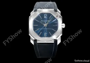 Bvlgari OCTO Series SS/RU Blu/Blk BVF Automatic 102429 BGO38C3SLD