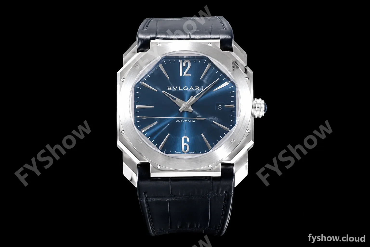Bvlgari OCTO Series SS/LE Blu/Blk BVF Automatic 102429 BGO38C3SLD