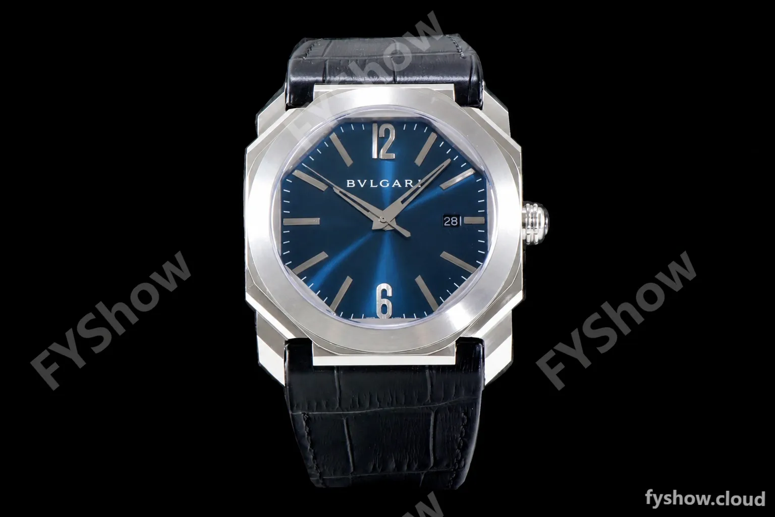 Bvlgari OCTO Series SS/LE Blu/Blk BVF Automatic 102429 BGO38C3SLD - Image 2
