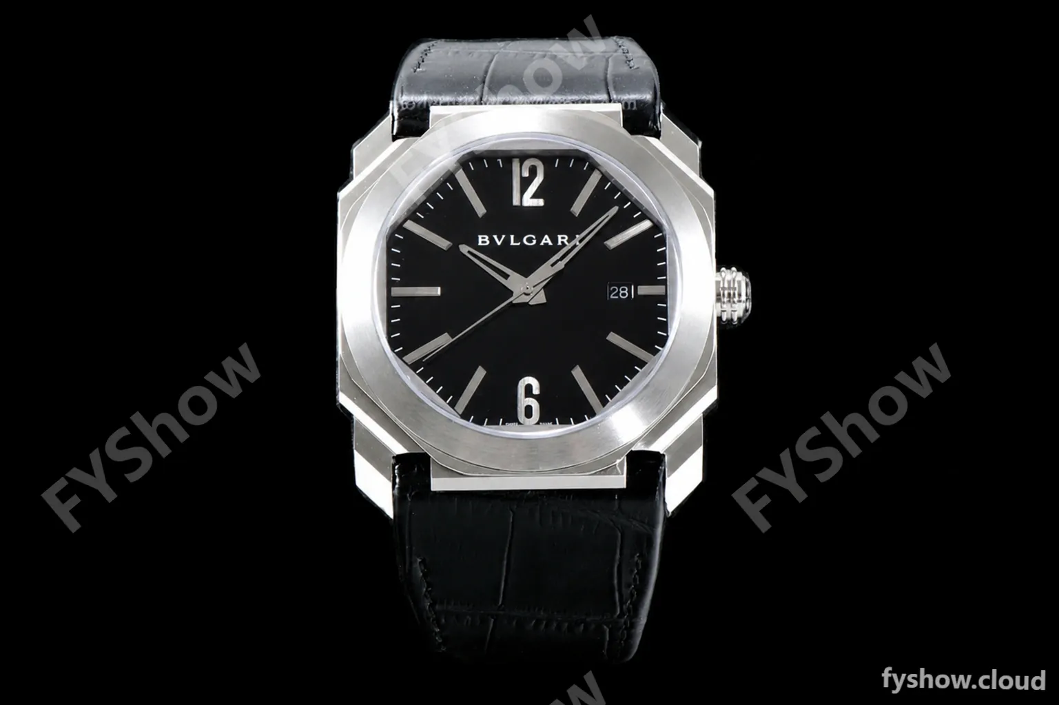 Bvlgari OCTO Series SS/LE Blk/Blk BVF Automatic 101964 BGO41BSLD - Image 2