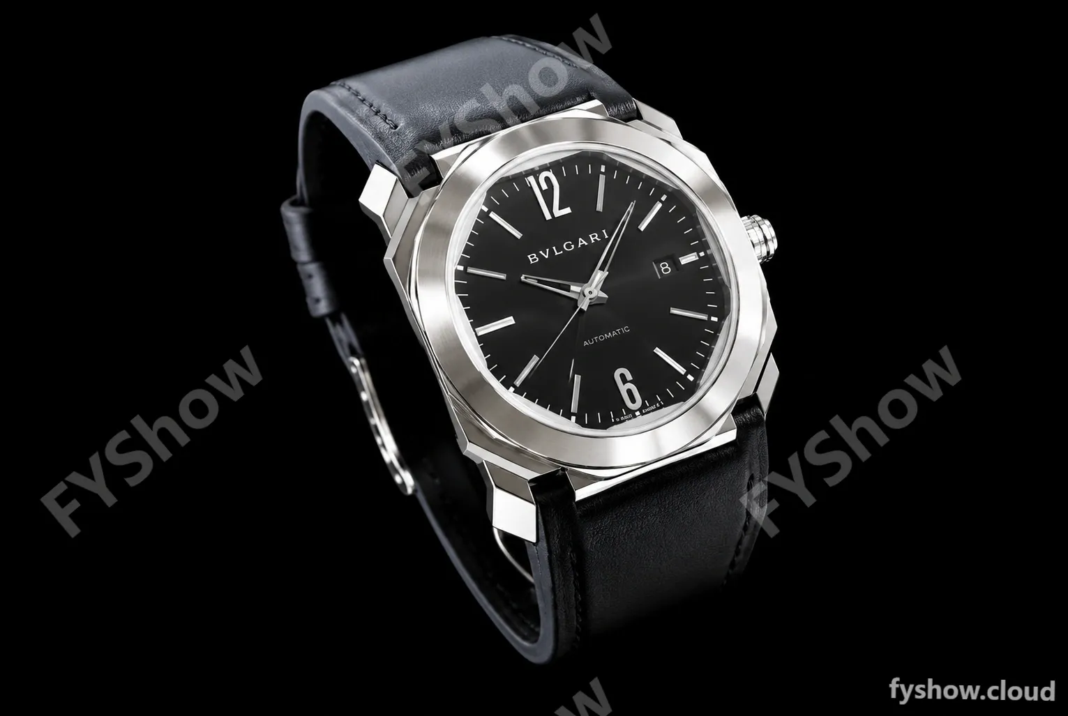 Bvlgari OCTO Series SS/RU Blk/Blk BVF Automatic 101964 BGO41BSLD
