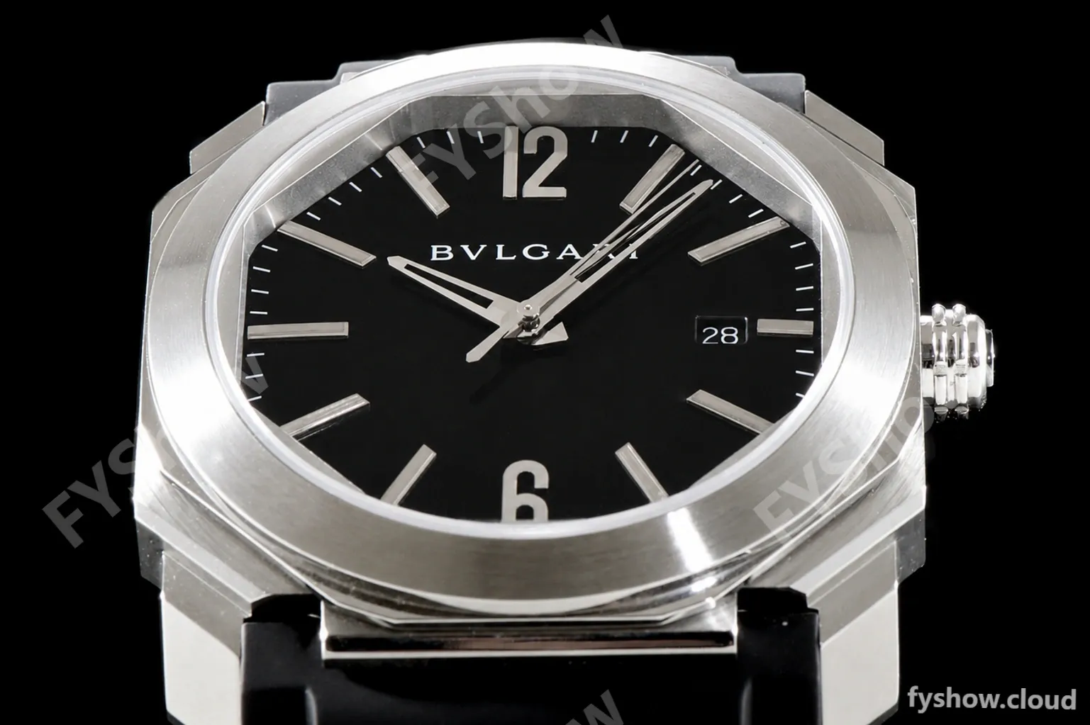 Bvlgari OCTO Series SS/RU Blk/Blk BVF Automatic 101964 BGO41BSLD - Image 4