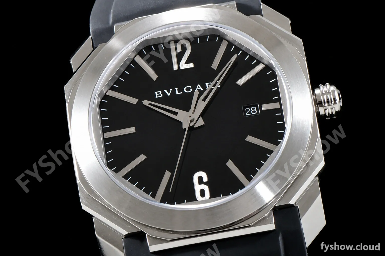 Bvlgari OCTO Series SS/RU Blk/Blk BVF Automatic 101964 BGO41BSLD - Image 6