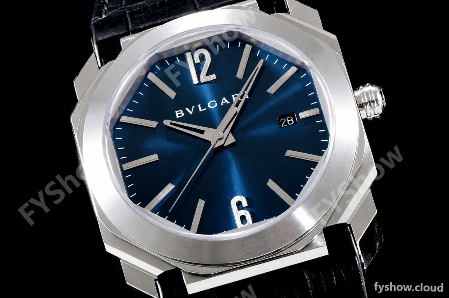 Bvlgari OCTO Series SS/LE Blu/Blk BVF Automatic 102429 BGO38C3SLD - Image 5