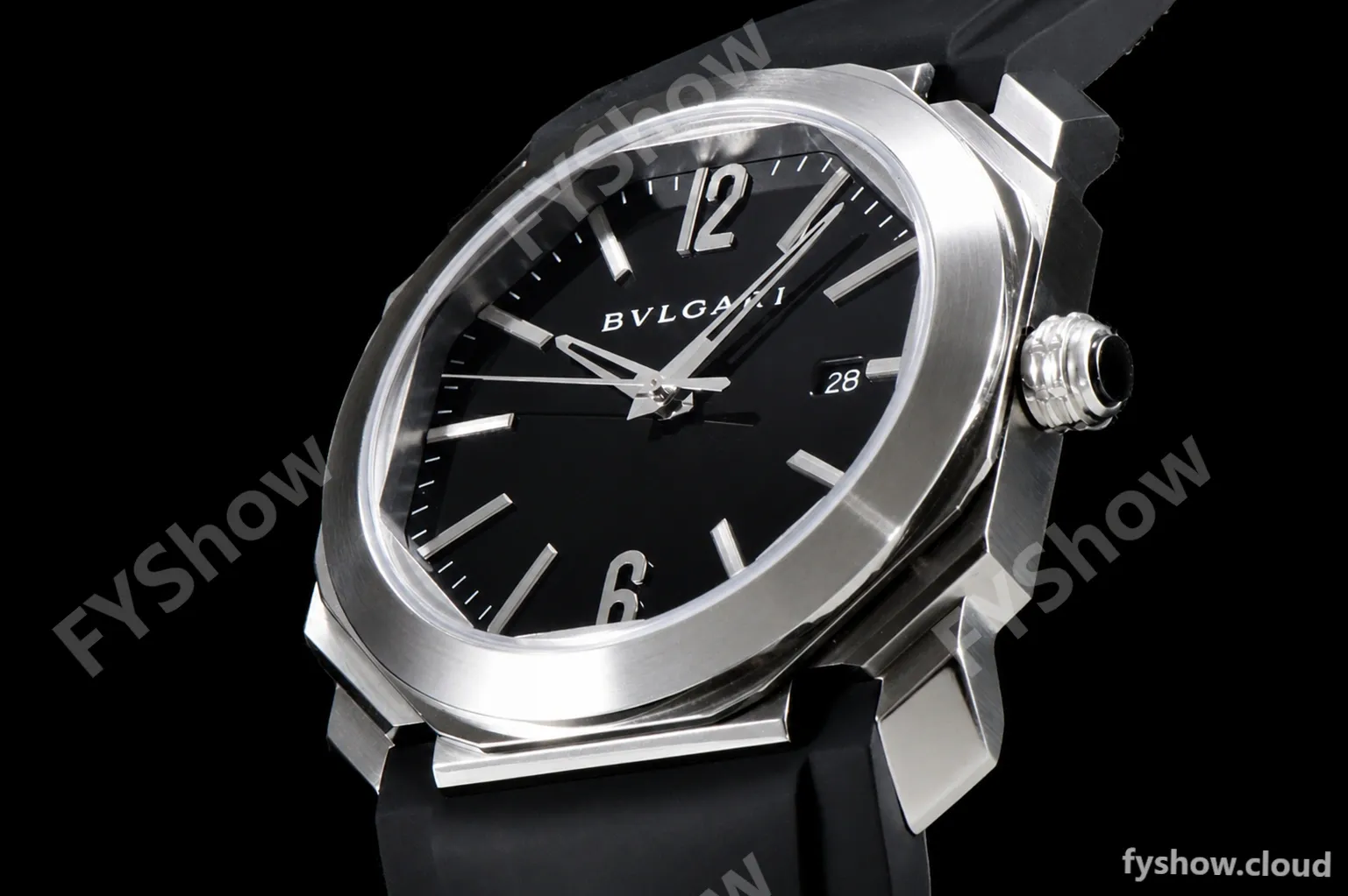Bvlgari OCTO Series SS/RU Blk/Blk BVF Automatic 101964 BGO41BSLD - Image 7