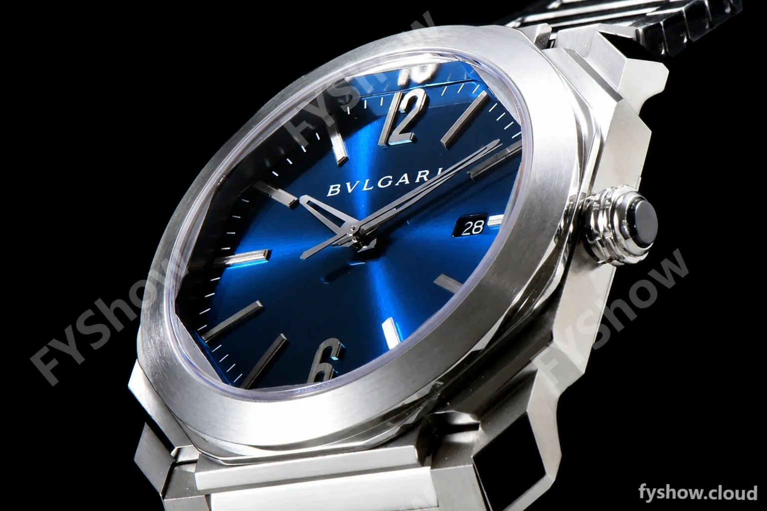 Bvlgari OCTO Series SS/SS Blu BVF Automatic 102031 102105 BGO38C3SSD - Image 5
