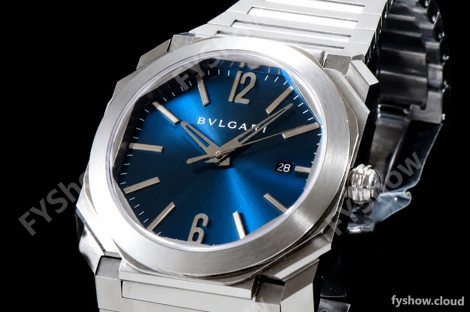 Bvlgari OCTO Series SS/SS Blu BVF Automatic 102031 102105 BGO38C3SSD - Image 6