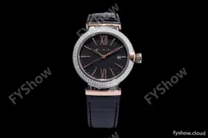 Bvlgari LVCEA Series RG/LE Blk/Blk TT Diams BVF Automatic