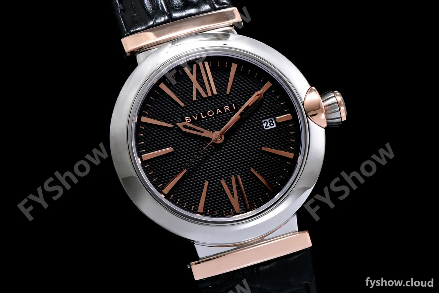 Bvlgari LVCEA Series RG/LE blk/Blk TT BVF Automatic - Image 3