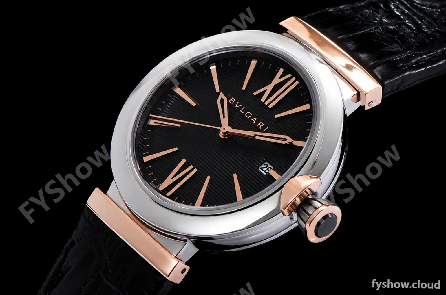 Bvlgari LVCEA Series RG/LE blk/Blk TT BVF Automatic - Image 4