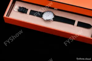 Hermes Slim D Series SS/LE BVF Wht/Blk Quartz