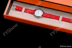 Hermes Slim D Series SS/LE BVF Wht/Red Quartz