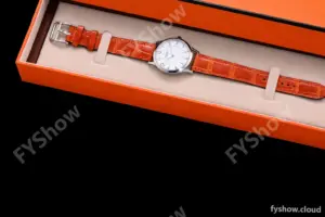 Hermes Slim D Series SS/LE BVF Wht/Bro Quartz