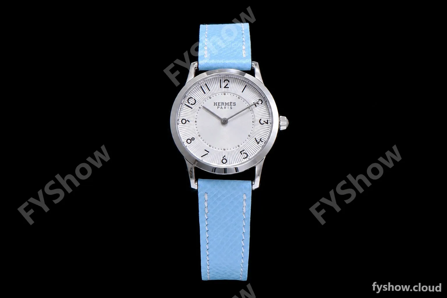 Hermes Slim D Series SS/LE BVF Wht/Blu Quartz - Image 2