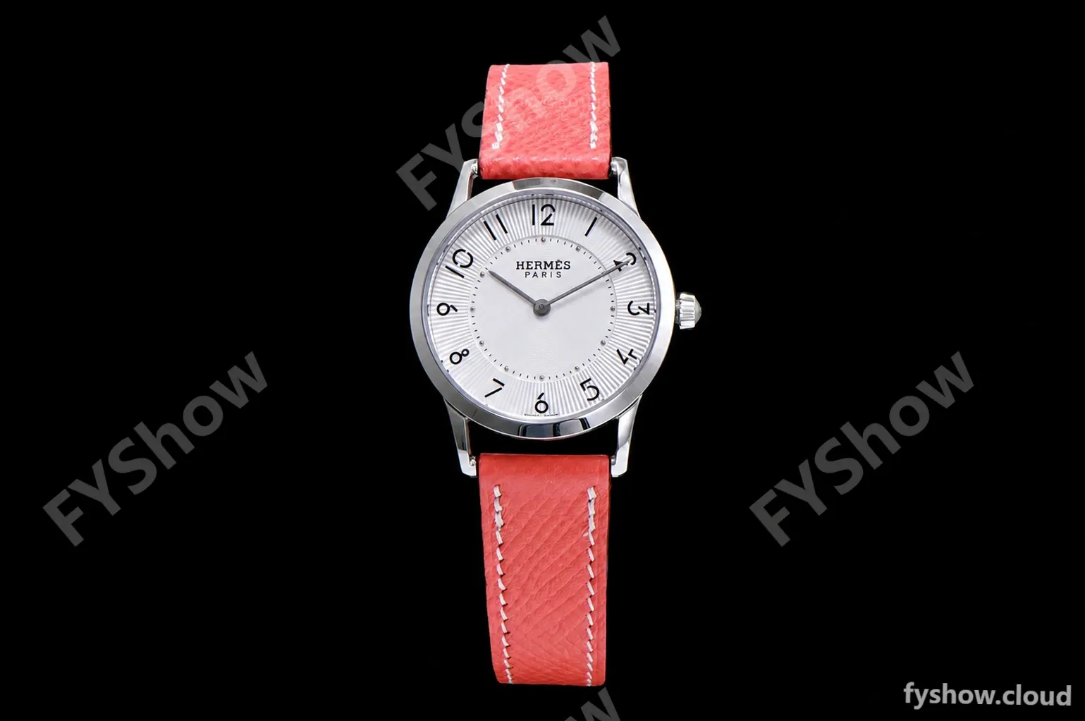 Hermes Slim D Series SS/LE BVF Wht/Red Quartz - Image 2