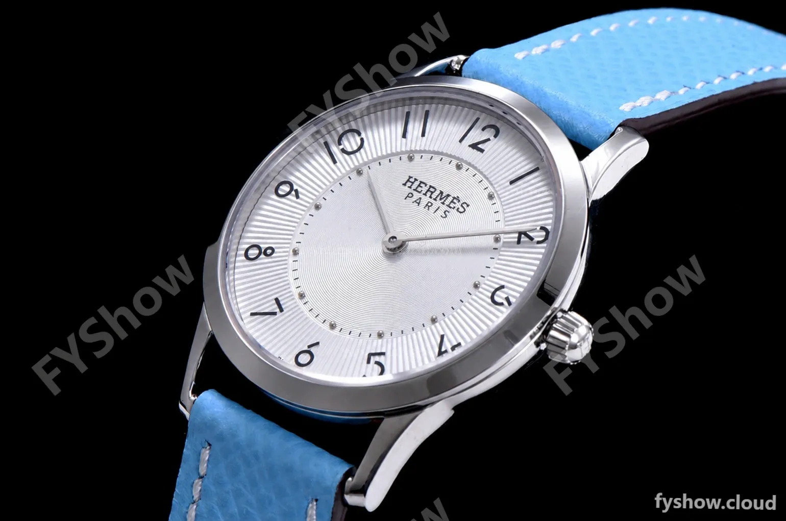 Hermes Slim D Series SS/LE BVF Wht/Blu Quartz - Image 4