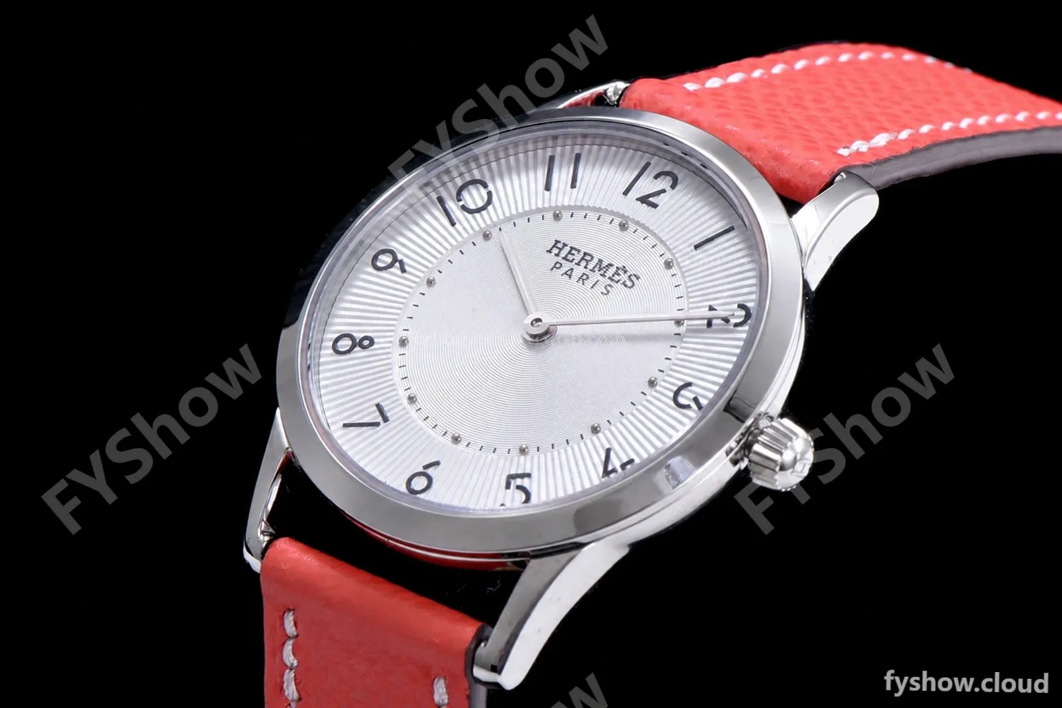Hermes Slim D Series SS/LE BVF Wht/Red Quartz - Image 4