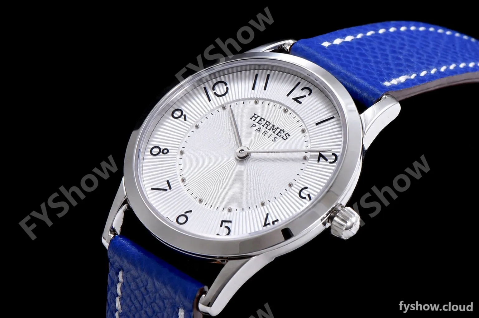Hermes Slim D Series SS/LE BVF Wht/Blu Quartz - Image 4