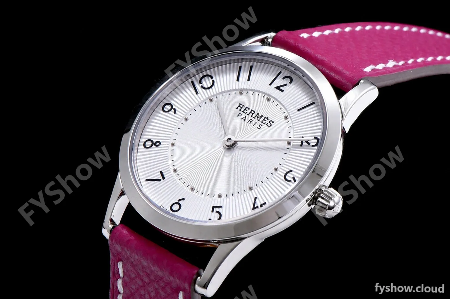 Hermes Slim D Series SS/LE BVF Wht/Red Quartz - Image 4