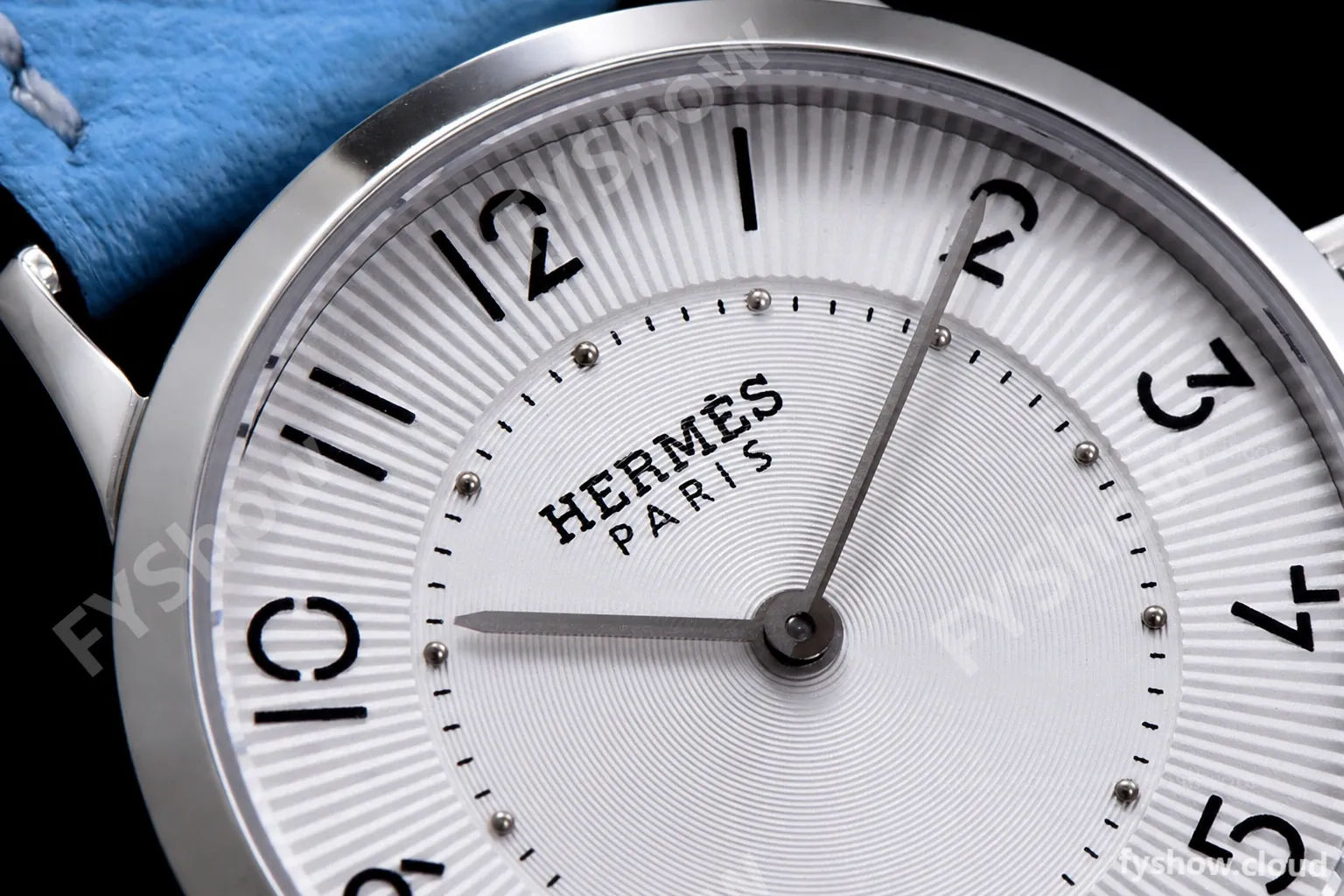 Hermes Slim D Series SS/LE BVF Wht/Blu Quartz - Image 5