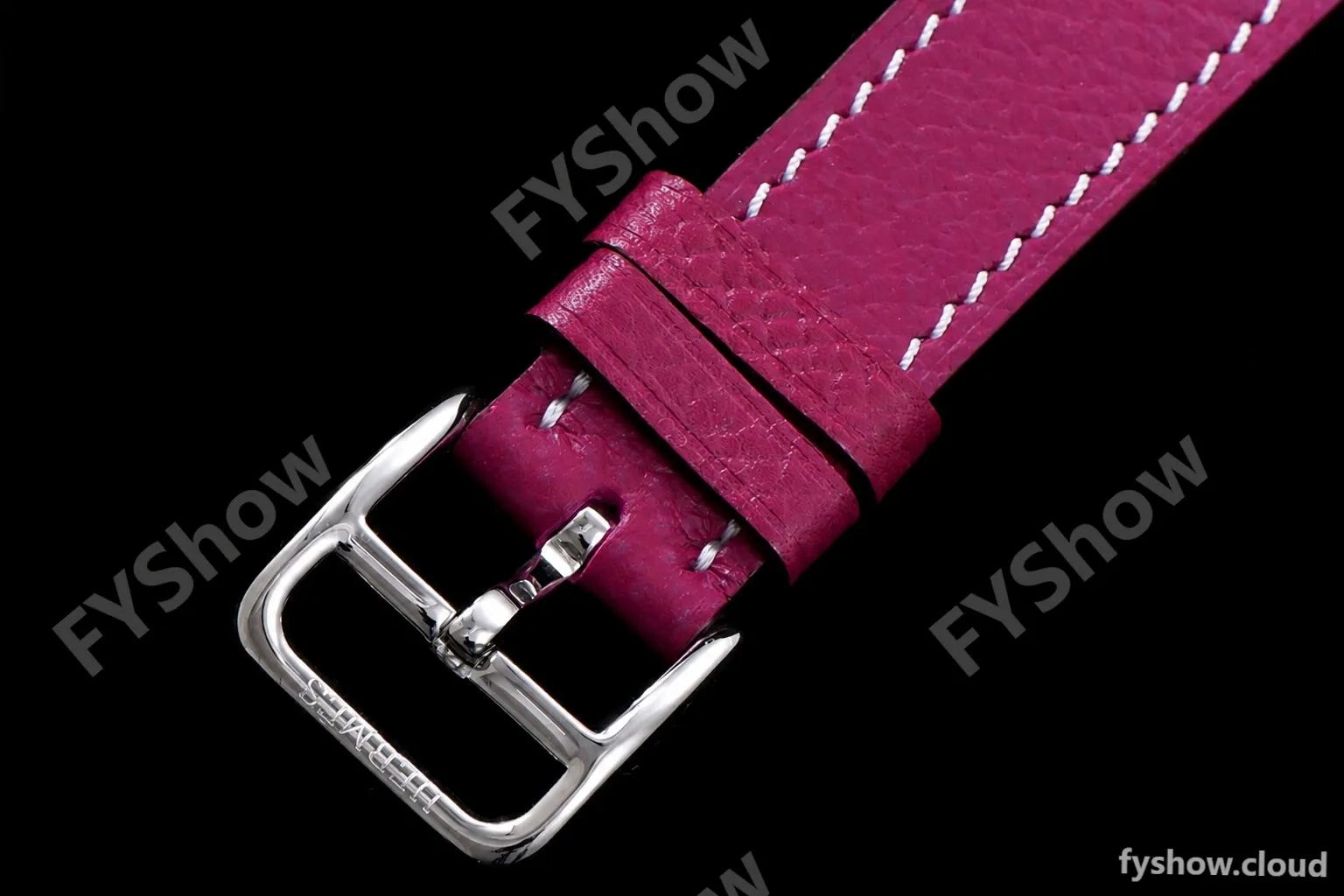 Hermes Slim D Series SS/LE BVF Wht/Red Quartz - Image 6