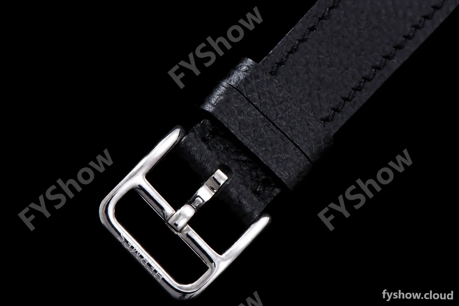 Hermes Slim D Series SS/LE BVF Wht/Blk Quartz - Image 7