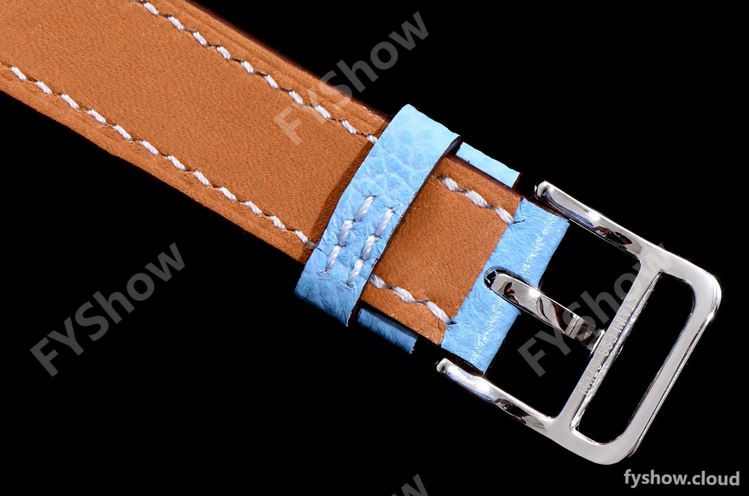 Hermes Slim D Series SS/LE BVF Wht/Blu Quartz - Image 7