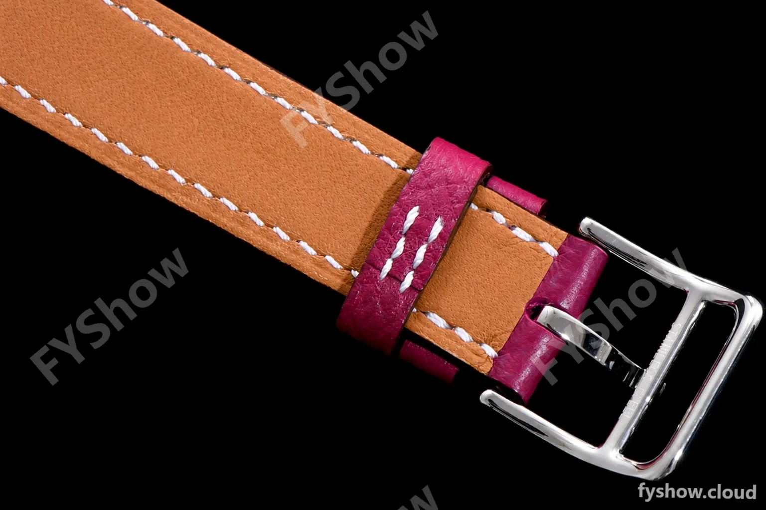 Hermes Slim D Series SS/LE BVF Wht/Red Quartz - Image 7