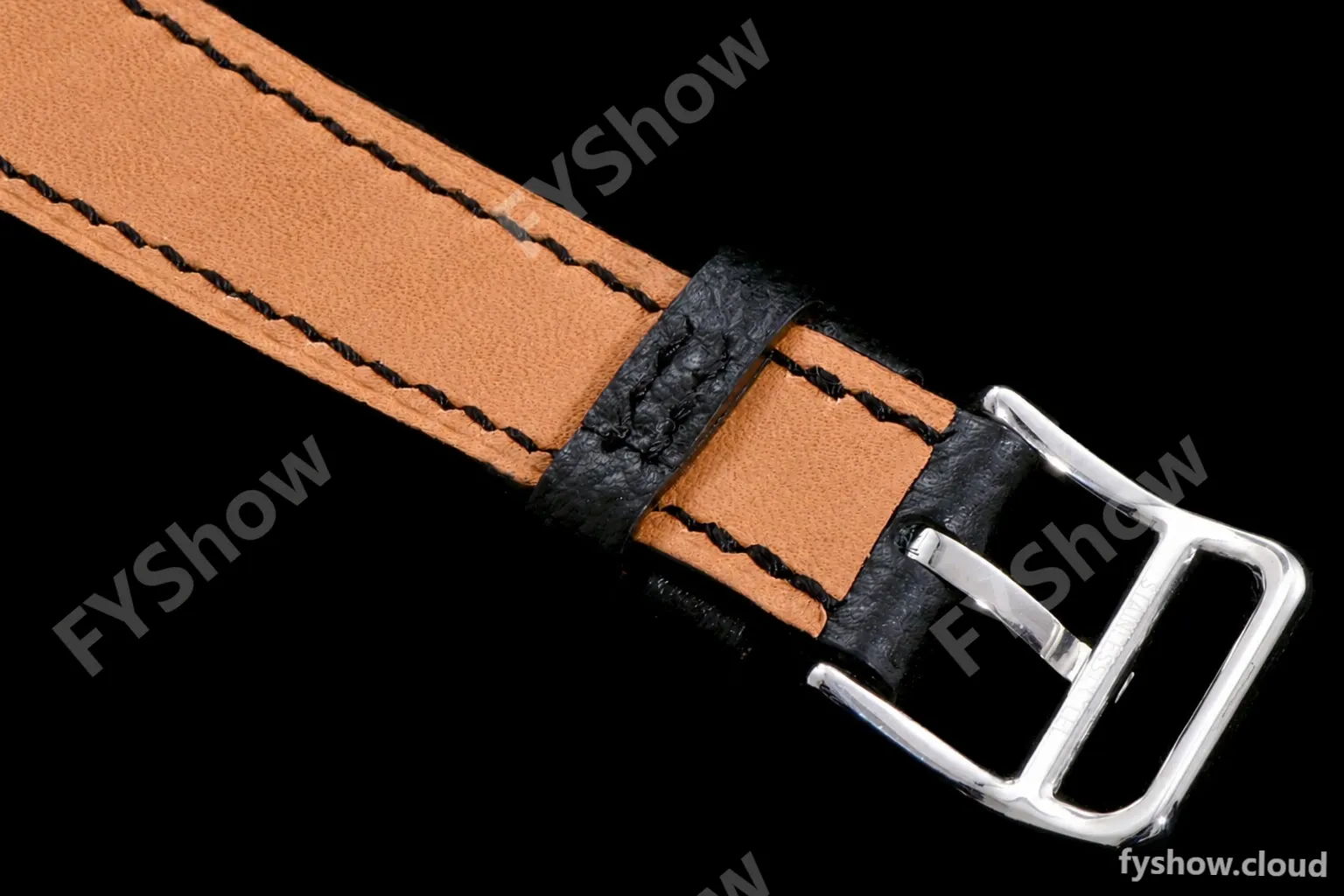 Hermes Slim D Series SS/LE BVF Wht/Blk Quartz - Image 8