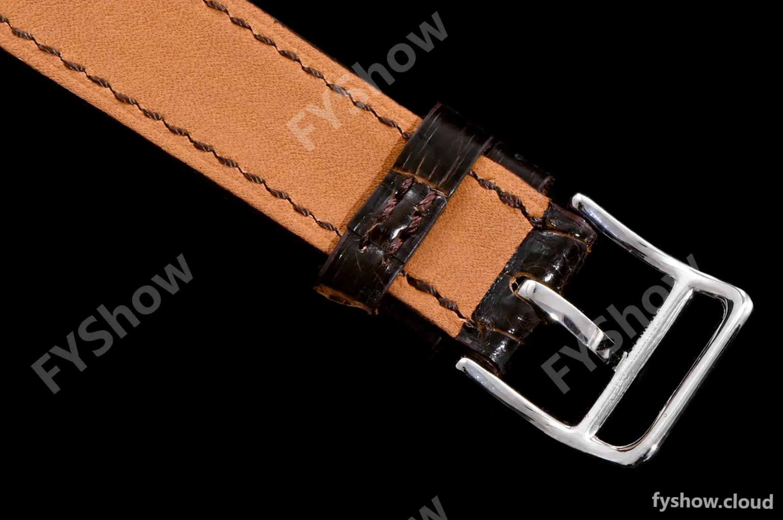 Hermes Slim D Series SS/LE BVF Wht/Blk Quartz - Image 8