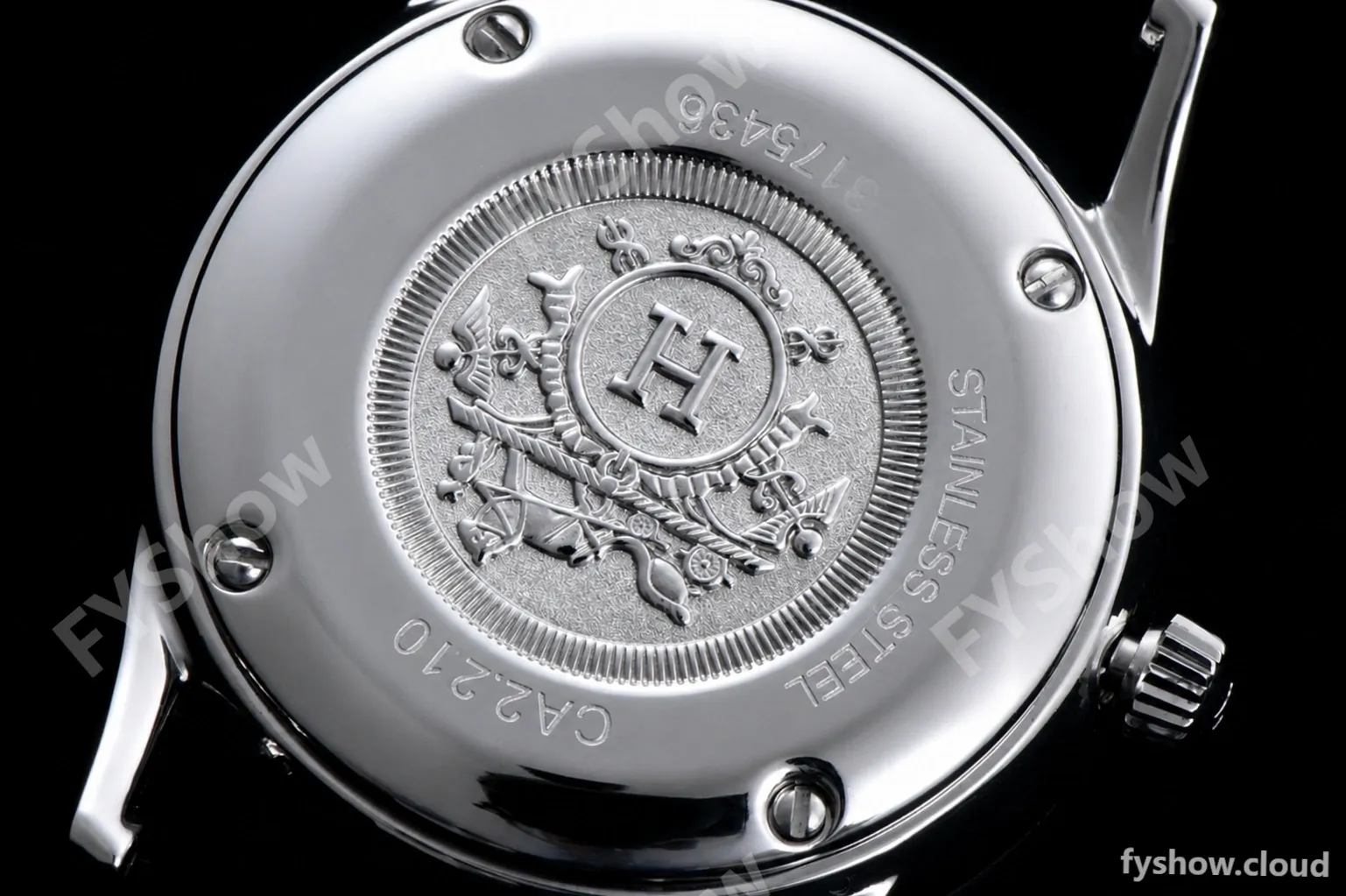 Hermes Slim D Series SS/LE BVF Wht/Per Quartz - Image 10