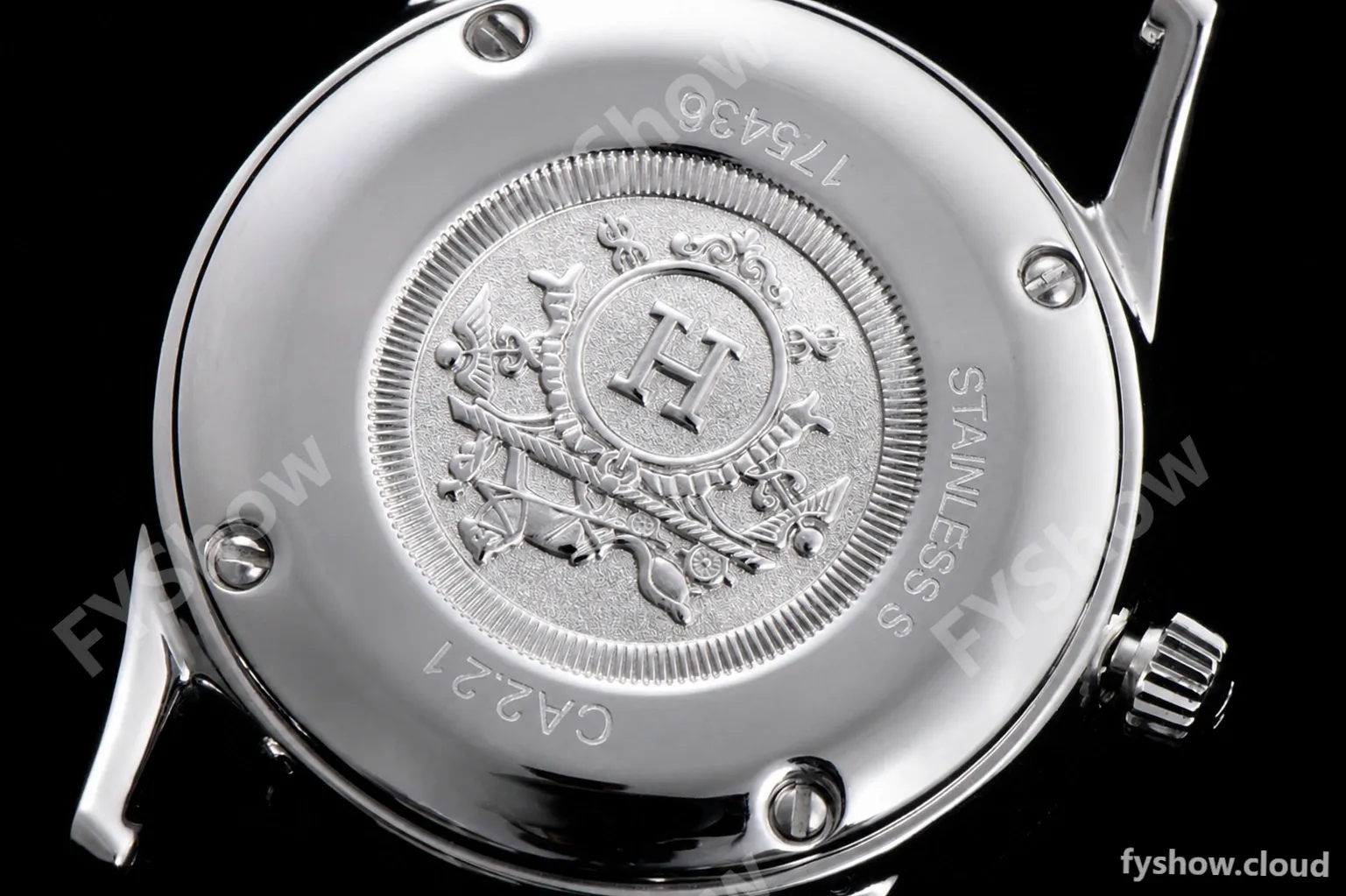 Hermes Slim D Series SS/LE BVF Wht/Bro Diams Quartz - Image 8